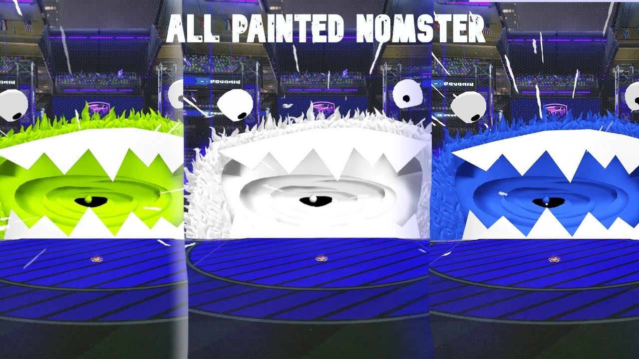 ALL PAINTED NOMSTER GOAL EXPLOSIONS | LIME COBALT WHITE ETC.