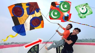 Kite Flying Cut Catch | Bottle Drink | 2 Kite Make Challenge 