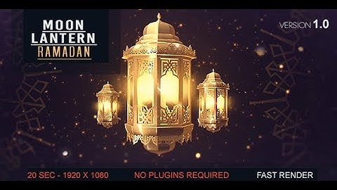 Lantern Moon Ramadan Ident | After Effects Template | Openers
