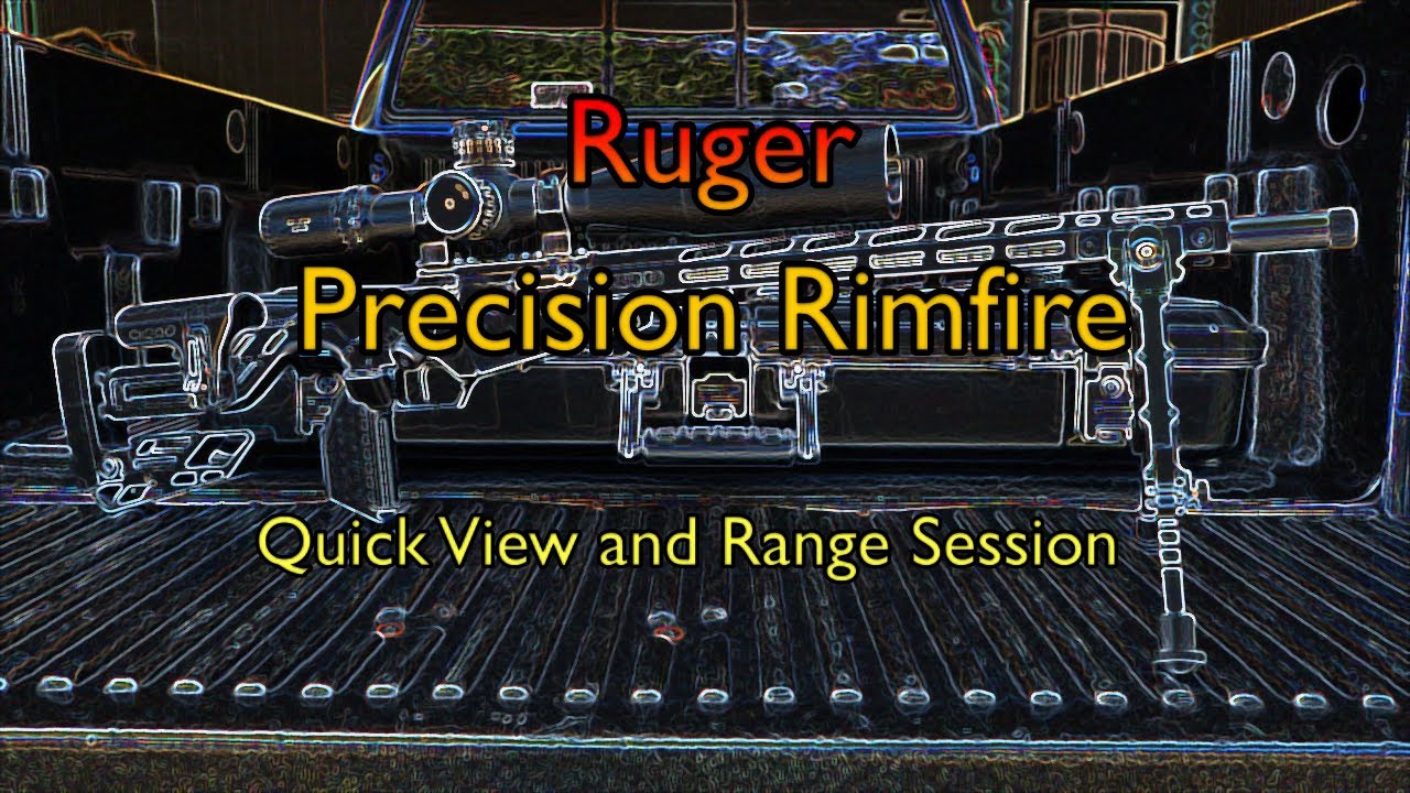Ruger Precision Rimfire Rings Ruger Precision Rimfire Quick View and Range Session! - YouTube