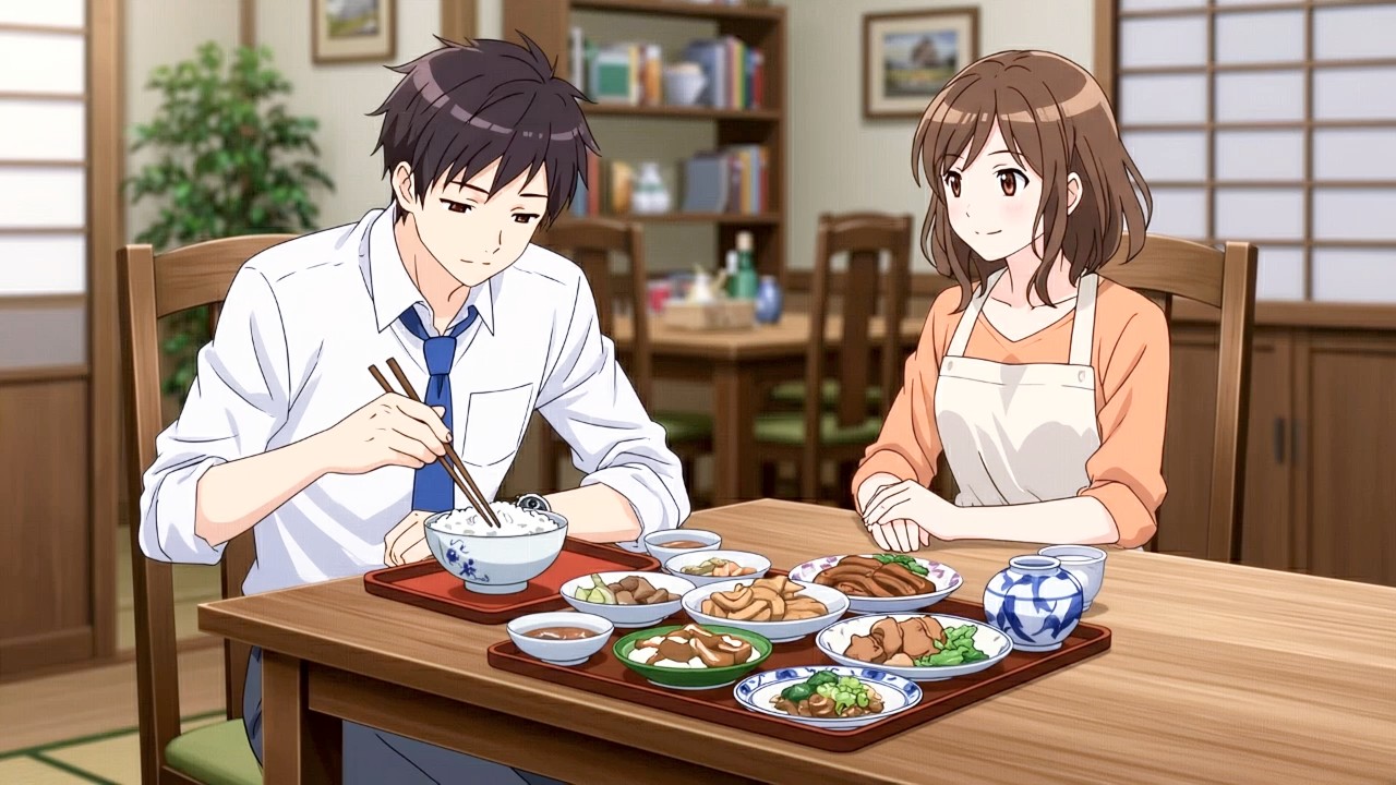 Coming Home Late | A Father’s Quiet Love | Ghibli-Style Video