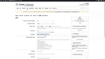 How to create a contest in Codeforces