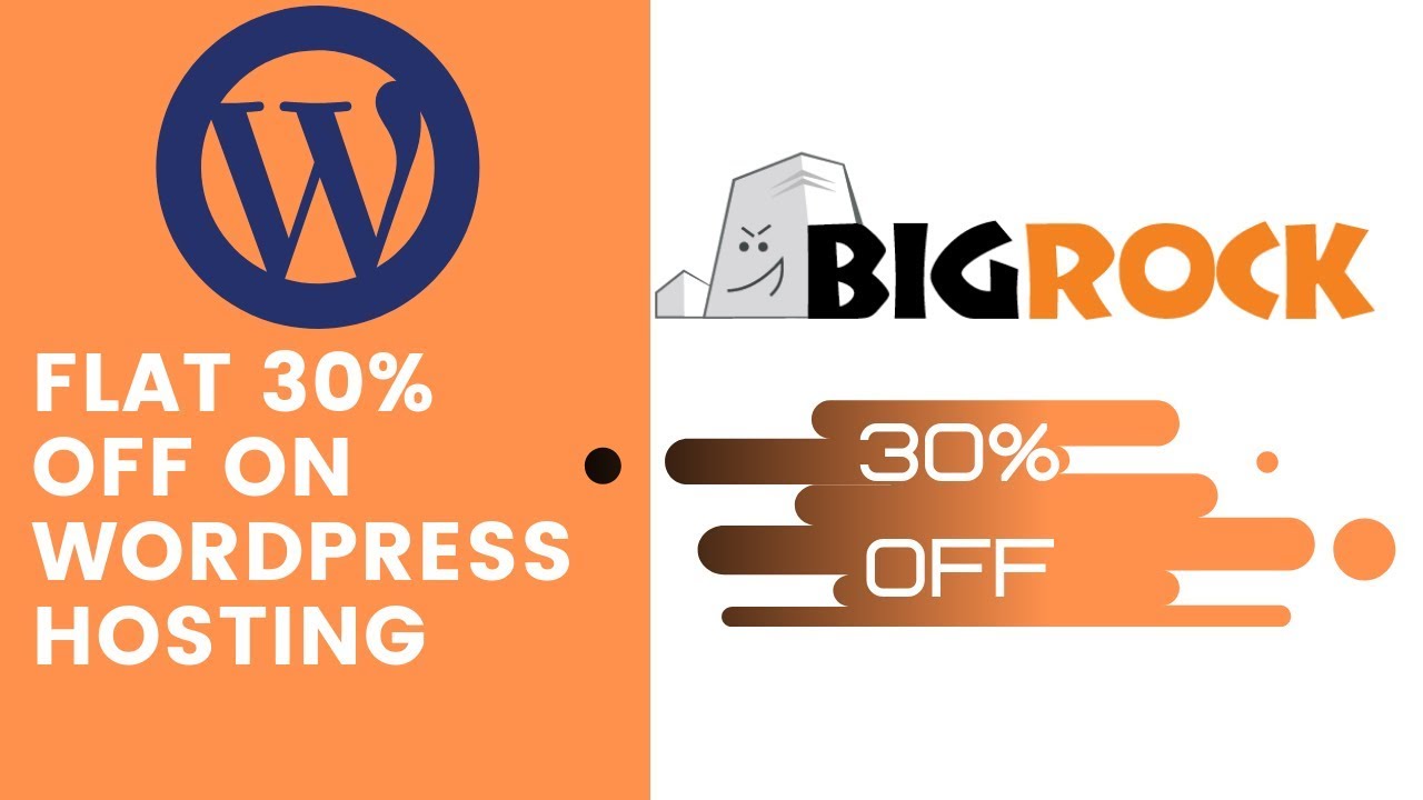 BigRock WordPress Hosting Coupon Code July 2019 || Big Rock Coupon Code || Flat 30% Off