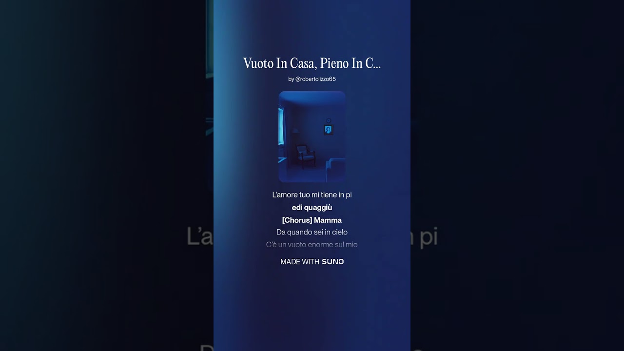 Vuoto In Casa, Pieno In Cielo