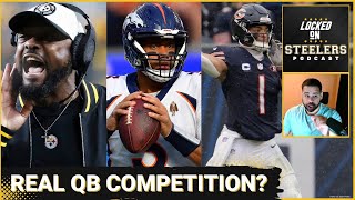 Steelers' Russell Wilson QB1 in Competition with Justin Fields? | Center Needed | Mock Draft Monday