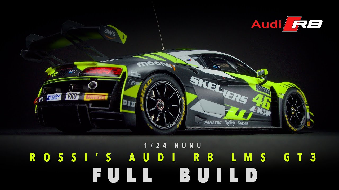 【完成品】1/24 nunu Audi R8 TAISAN SARD 2016 Valentino Rossi's Audi R8 LMS GT3 - NuNu - 1/24 - Scale