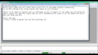 how to put M340 Plc in run mode using digital input in unity Pro