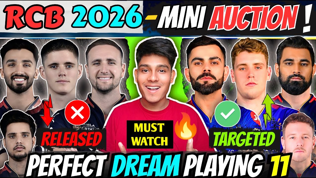 IPL 2026 RCB : Best Playing 11 Predicted & Target Players🔥| RCB Trade 2026 | RCB Retention 2026
