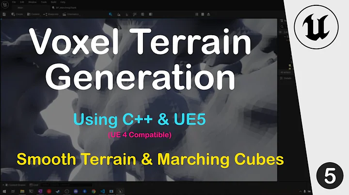 UE5 C++Tutorial - Smooth Voxel Terrain Generation : Part 5 Marching Cubes