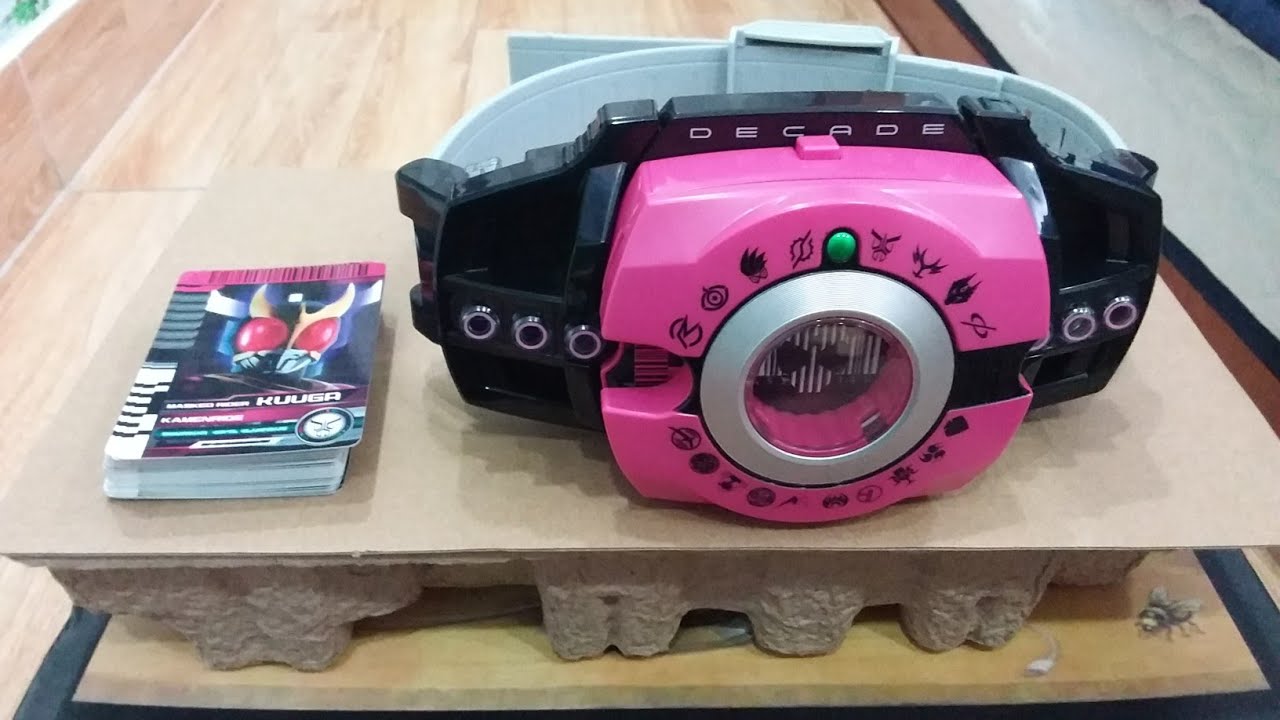 Giới thiệu đồ chơi thắt lưng (neo decade) kamen rider decade - YouTube