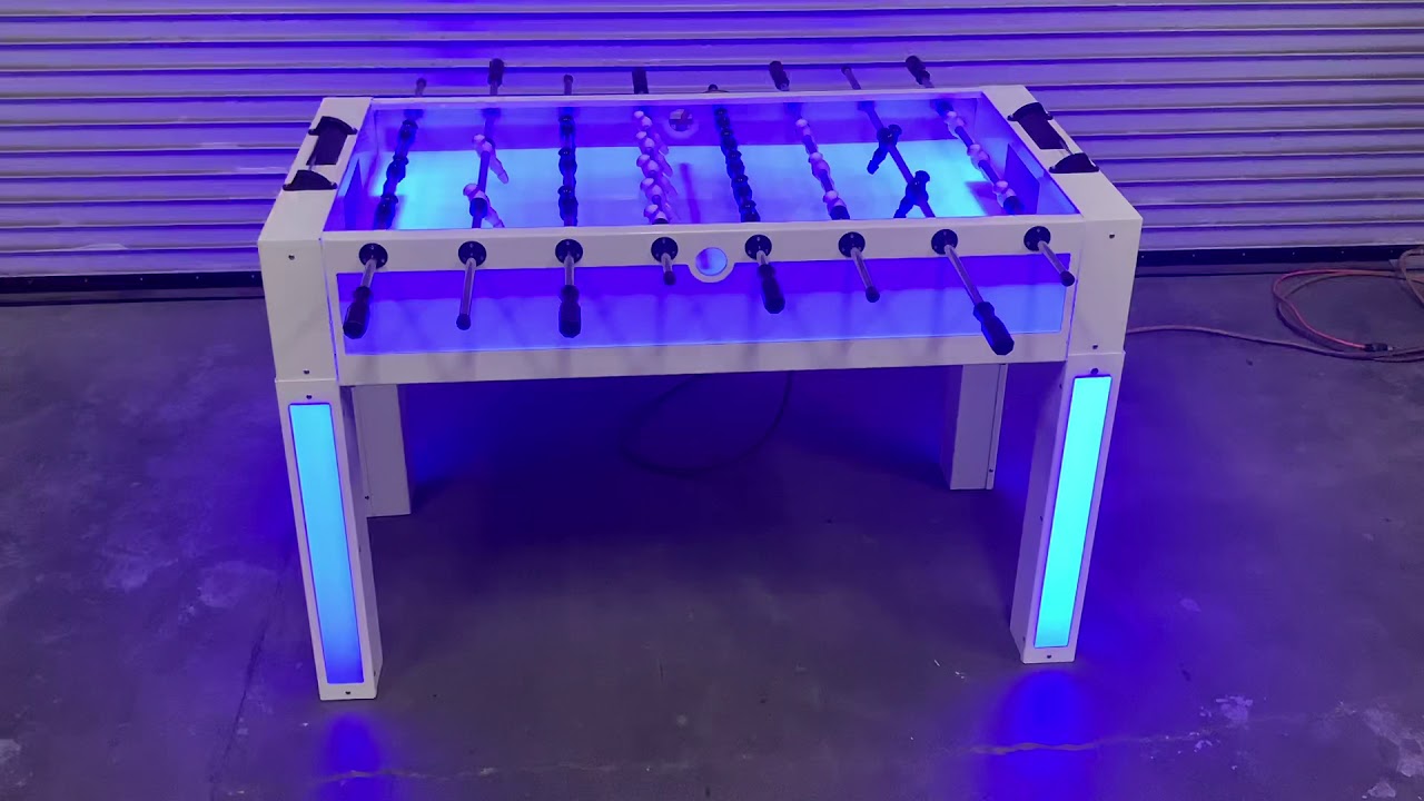 Glow Led Foosball Table Rental YouTube