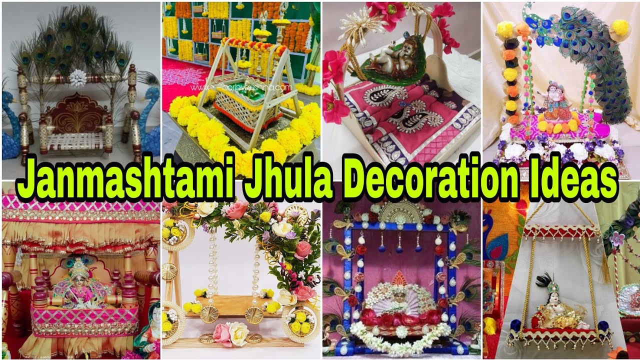 Krishna Janmashtami Jhula Decoration Ideas At Home/Janmashtami