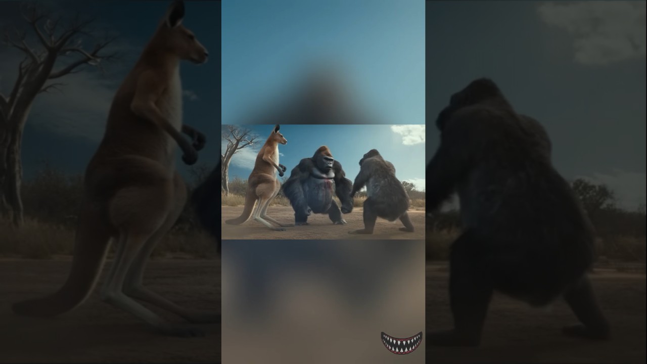 Female Gorilla & Kangaroo vs Silverback – Who Wins? 🦍🥊🦘