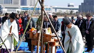 お台場鳥の島　桜の植樹祭
