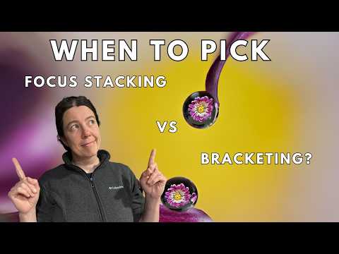 When to pick focus stacking versus bracketing?