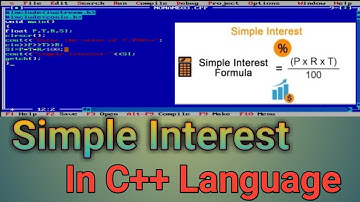 C++ Program To Calculate Simple Interest ||MNS CS WORLD