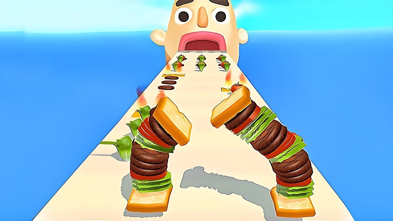 Sandwich Runner - SpeedRun All Levels Gameplay Walkthrough Android,ios New Update Ep9