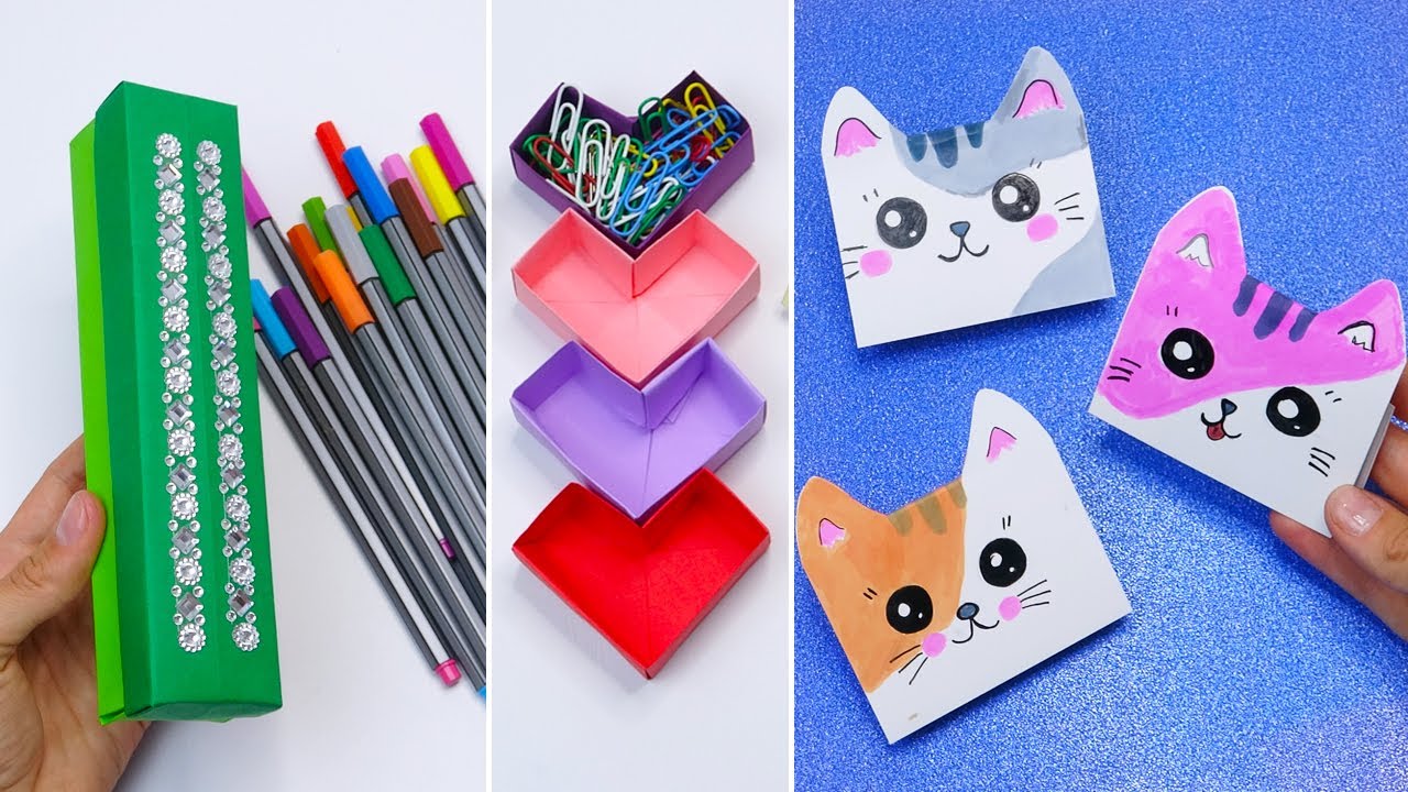 DIY School supplies!6 Easy DIY crafts for back to school 