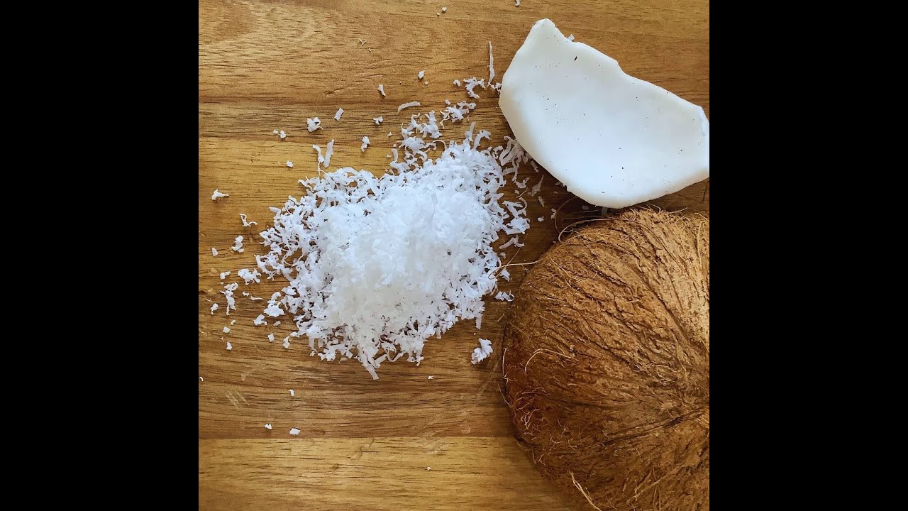 How to Grate Fresh Coconut YouTube