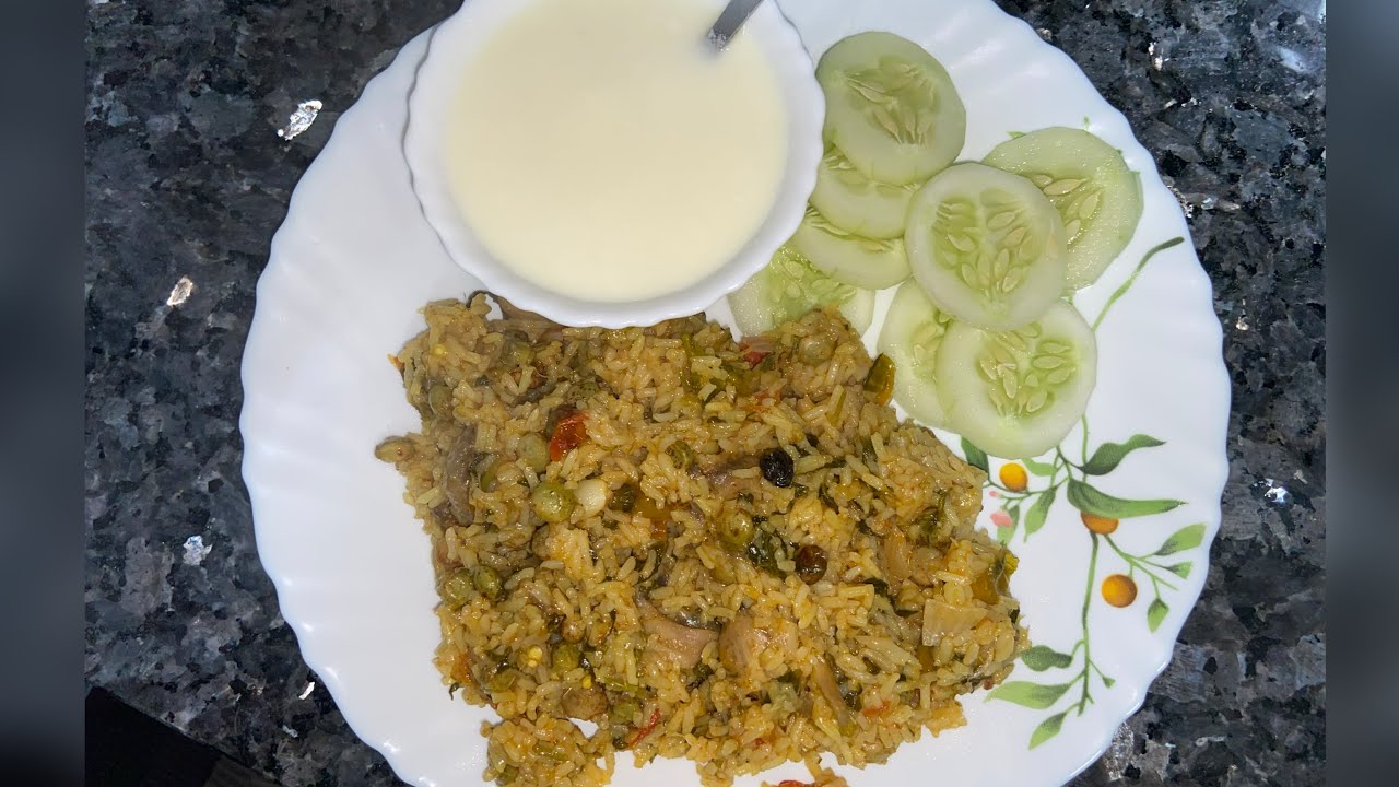 Mushroom palav in just 5 mins Mushroom biryani Mushroom biryani