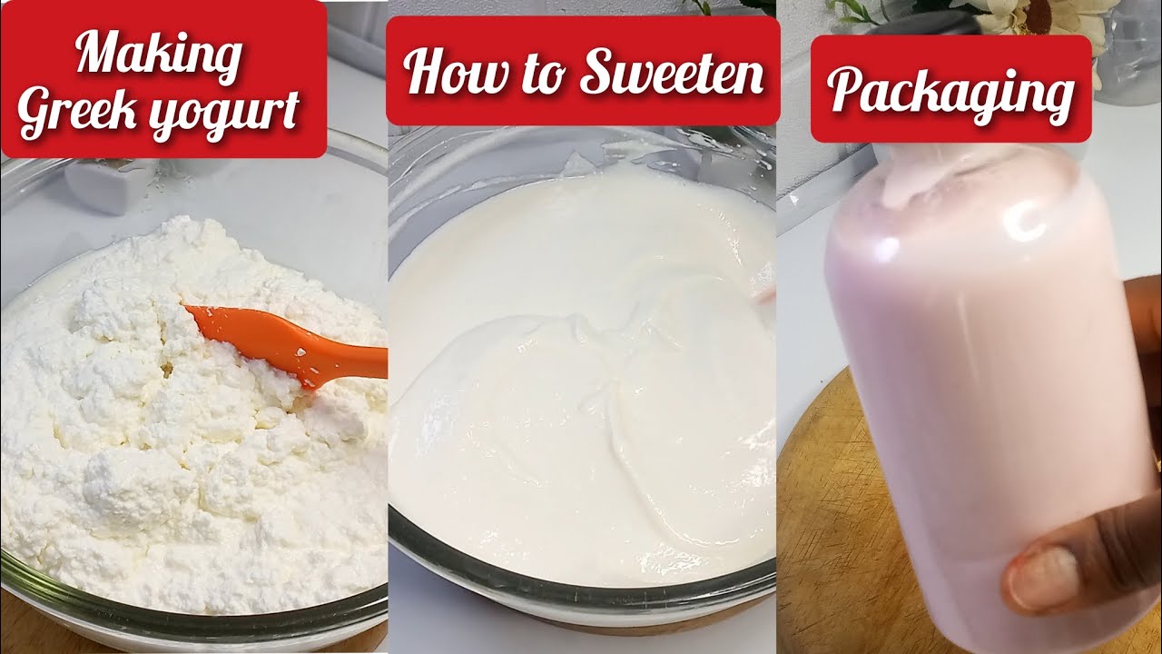 HOMEMADE GREEK YOGHURT HOW TO SWEETEN YOGHURT IN DIFFERENT FLAVORS
