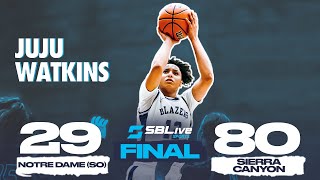 Juju Watkins, Izela Arenas, Mackenly Randolph Lead Sierra Canyon To Easy 80-29 Win Over Notre Dame