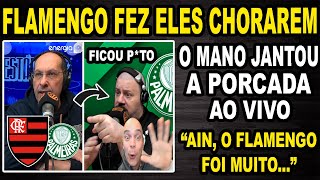 O FLAMENGO DEIXOU OS PALMEIRENSES DA RADIO ENERDIA FURIOSOS! O MANO JANOU A PORCADA! CHUPA PORCO!