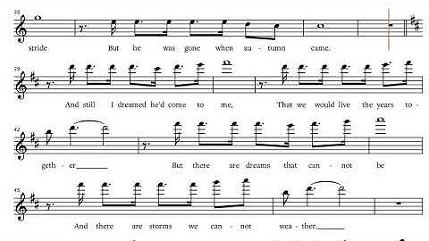Les Miserables - I Dreamed a Dream (1987), Eb-Instruments Play along