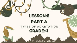 Types of Adaptations|Grade4|Unit1-concept1.1-lesson2- part A|Science2024