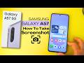 How To Take Screenshot On Samsung Galaxy A57 5G?