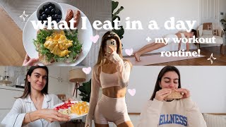 a realistic what i eat in a day + my workout routine!  honest talk about my workouts | LIDIAVMERA