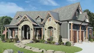 MOUNTAIN RUSTIC HOUSE PLAN 699-00045 WITH INTERIOR