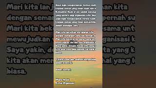 Contoh Kata Sambutan Ketua Organisasi