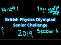 Physics Olympiad Practice Quiz