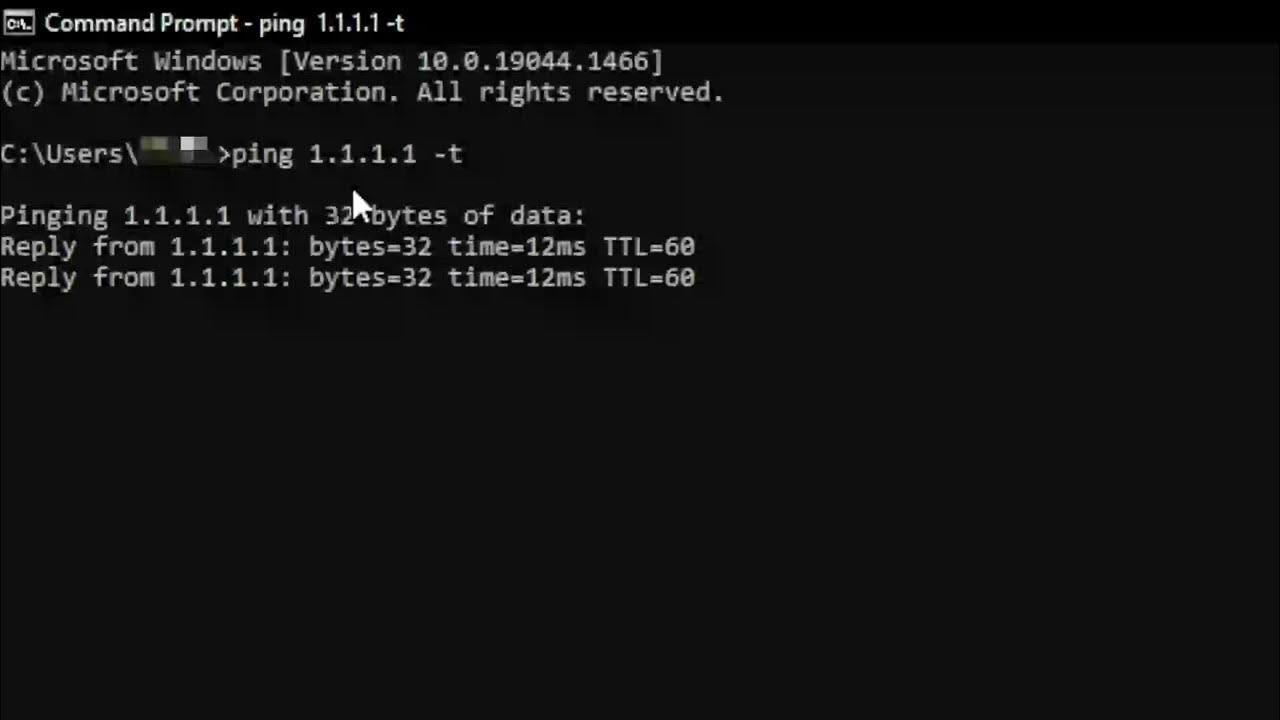 PING too HIGH? Check your PING using Command Prompt NOW to FIND OUT! YouTube