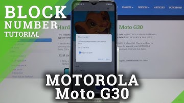How to Create Blacklist on Motorola Moto G30 - Block Number