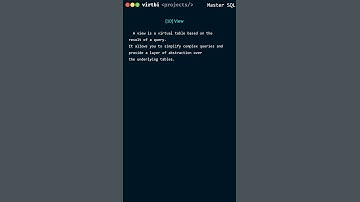 MS SQL Server Database Concepts: What is a VIEW in SQL and How to create it using a SQL Query?