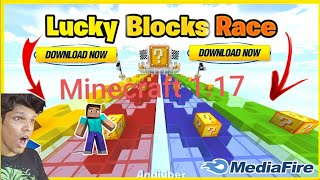 How to download lucky block race map in Minecraft pe 1.17+ screenshot 5