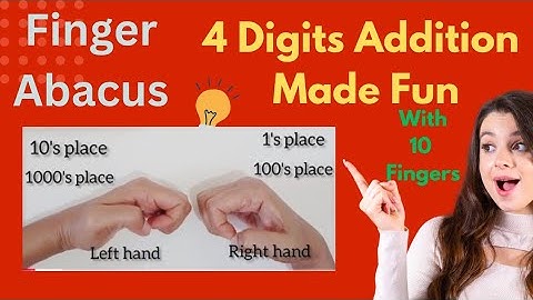 Finger Abacus | 4 Digits Addition with 10 Fingers #abacus #abacusforkids #addition #maths #fun