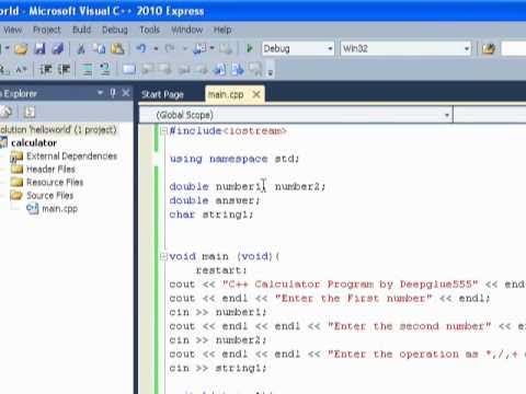 C++ Calculator Tutorial Part 2 Summary