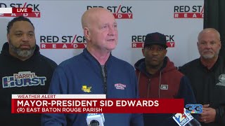 EBR Mayor-President Edwards gives update on winter weather