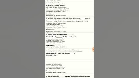 POT - Training Methodology Previous Exam Question Paper with Answer for CITS Students