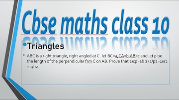 CLASS 10 Triangles