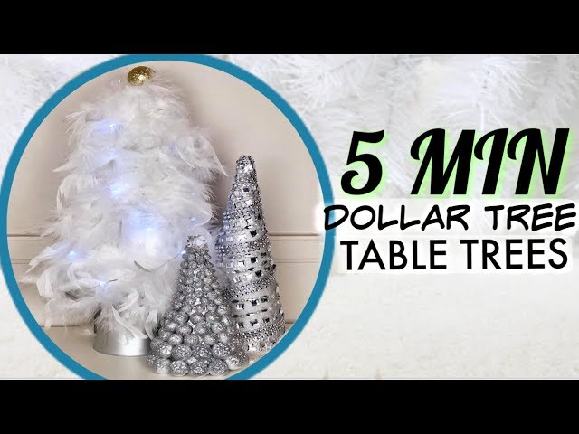 Dollar Tree DIY Glam Crystal Christmas Trees 