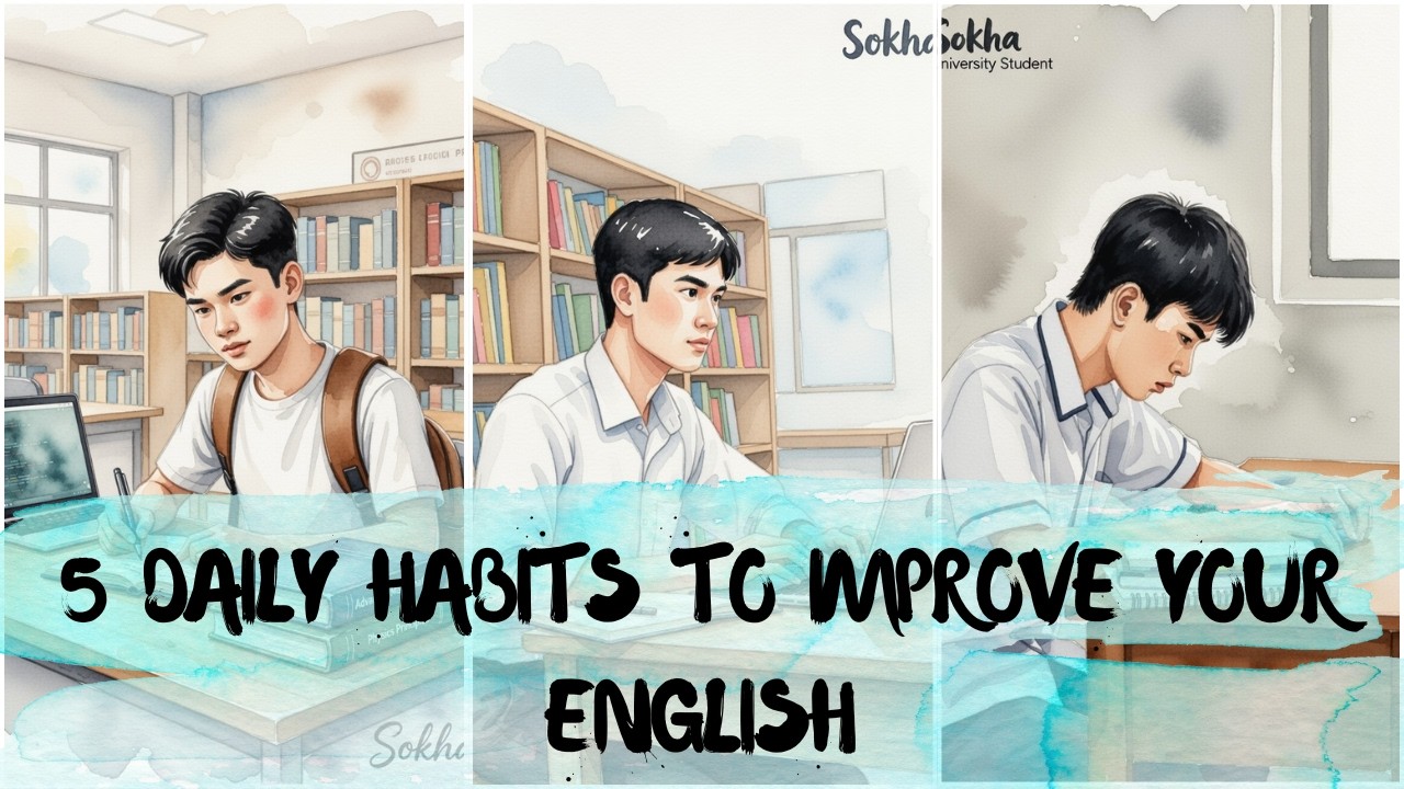 5 Daily habits to improve your English Fluency #englishforbeginners # ...