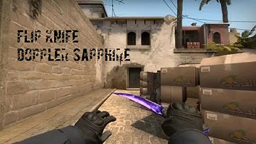 HD Flip knife | Doppler (Sapphire) for cs 1.6
