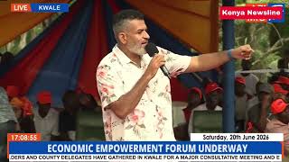 OVER MY DEAD BODY.SIWEZI UNGANA NA MKABILA GACHAGUA.Gov. Abdulswamad Vow In Kwale.