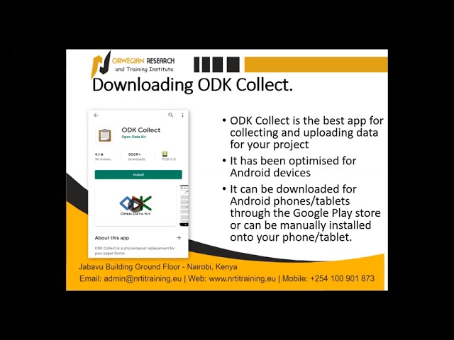 Mobile data collection using ODK and Kobo Toolbox platform 