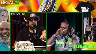 Faith Evans - Dabs, Freestyles, and Face Timing Redman #FizzyFridays - The Dr. Greenthumb Show #490