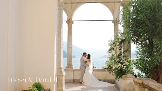 Wedding ceremony at Villa Monastero. Elopement wedding at Villa Balbianello on Lake Como in Italy.